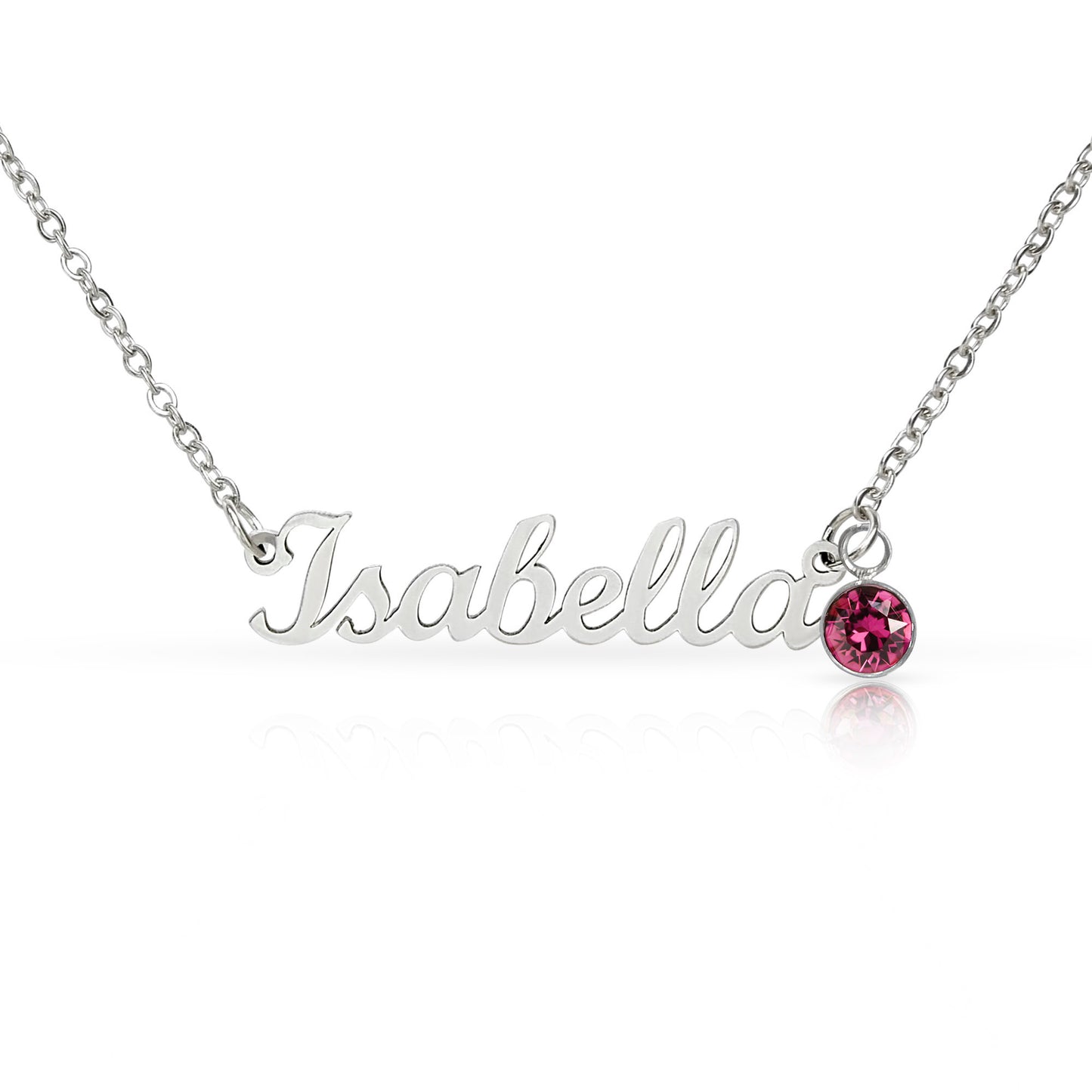 Personalized Granddaughter Name Necklace with Birthstone