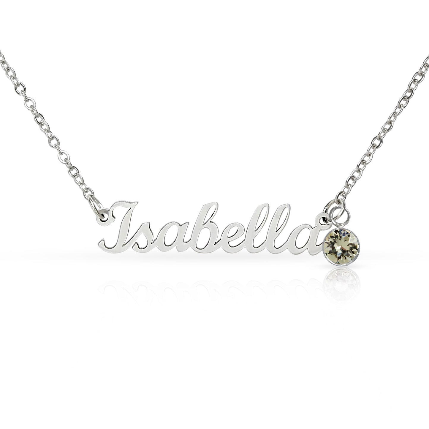 Personalized Granddaughter Name Necklace with Birthstone