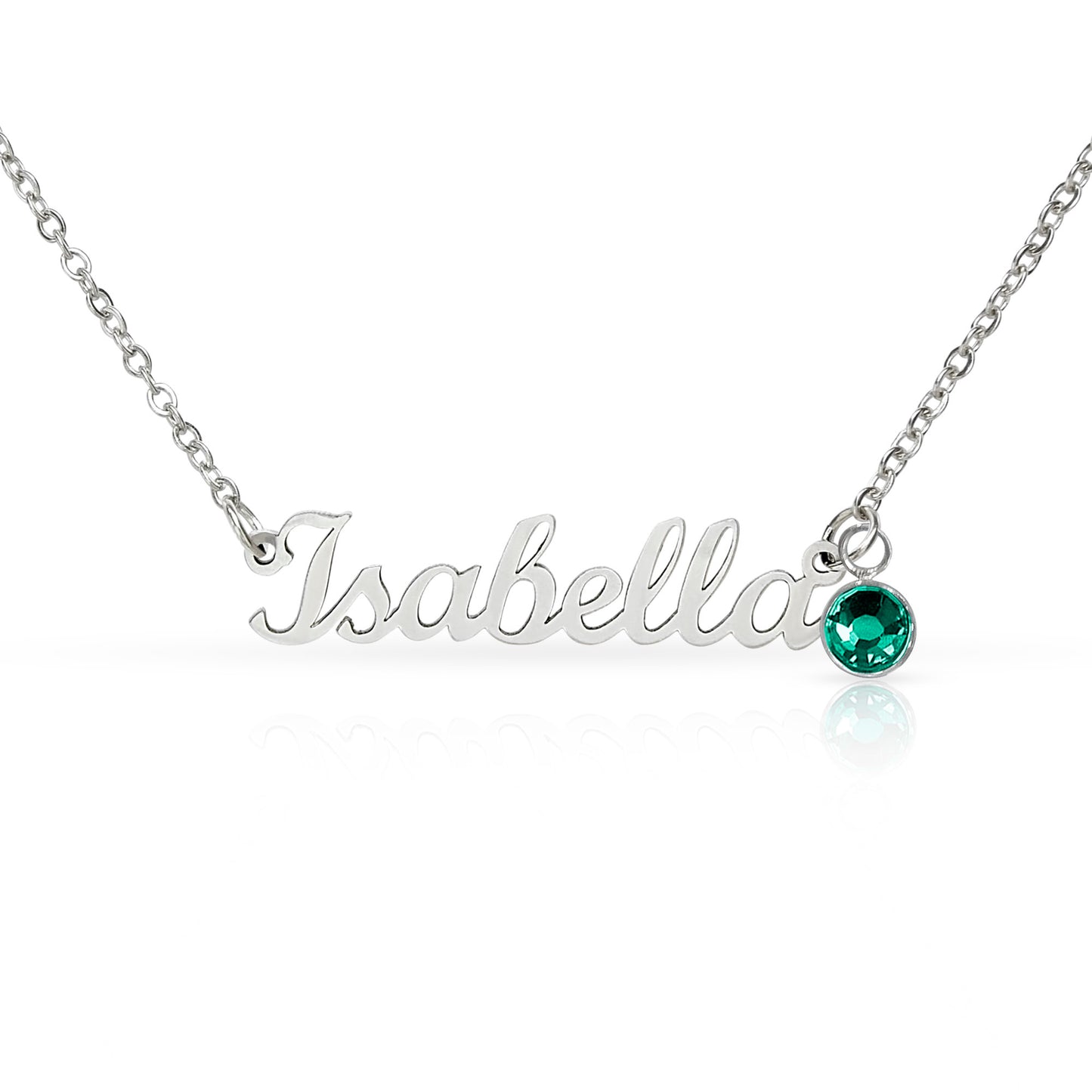 Personalized Granddaughter Name Necklace with Birthstone