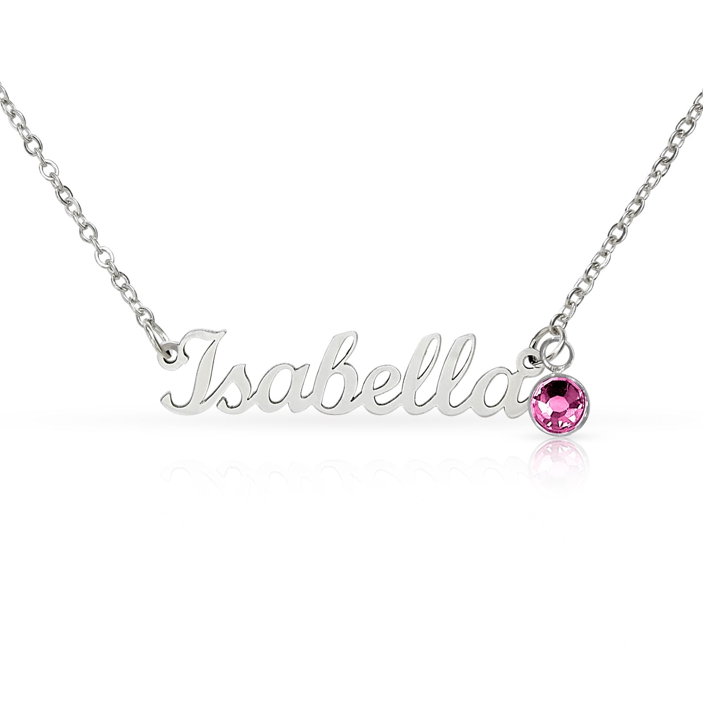 Personalized Granddaughter Name Necklace with Birthstone
