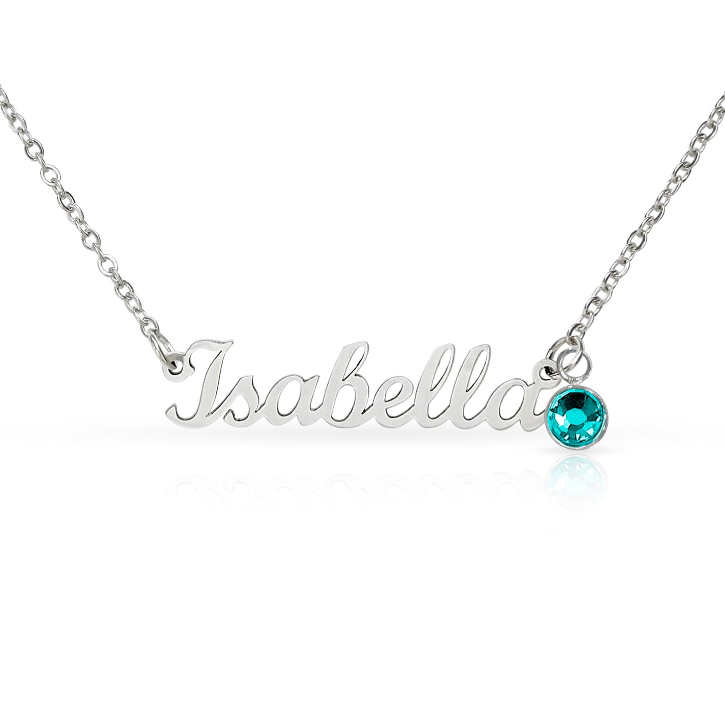 Personalized Granddaughter Name Necklace with Birthstone