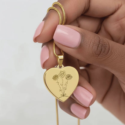 Mother’s Garden Necklace - Personalized Birth Flower Keepsake