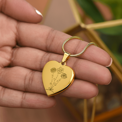 Mother’s Garden Necklace - Personalized Birth Flower Keepsake