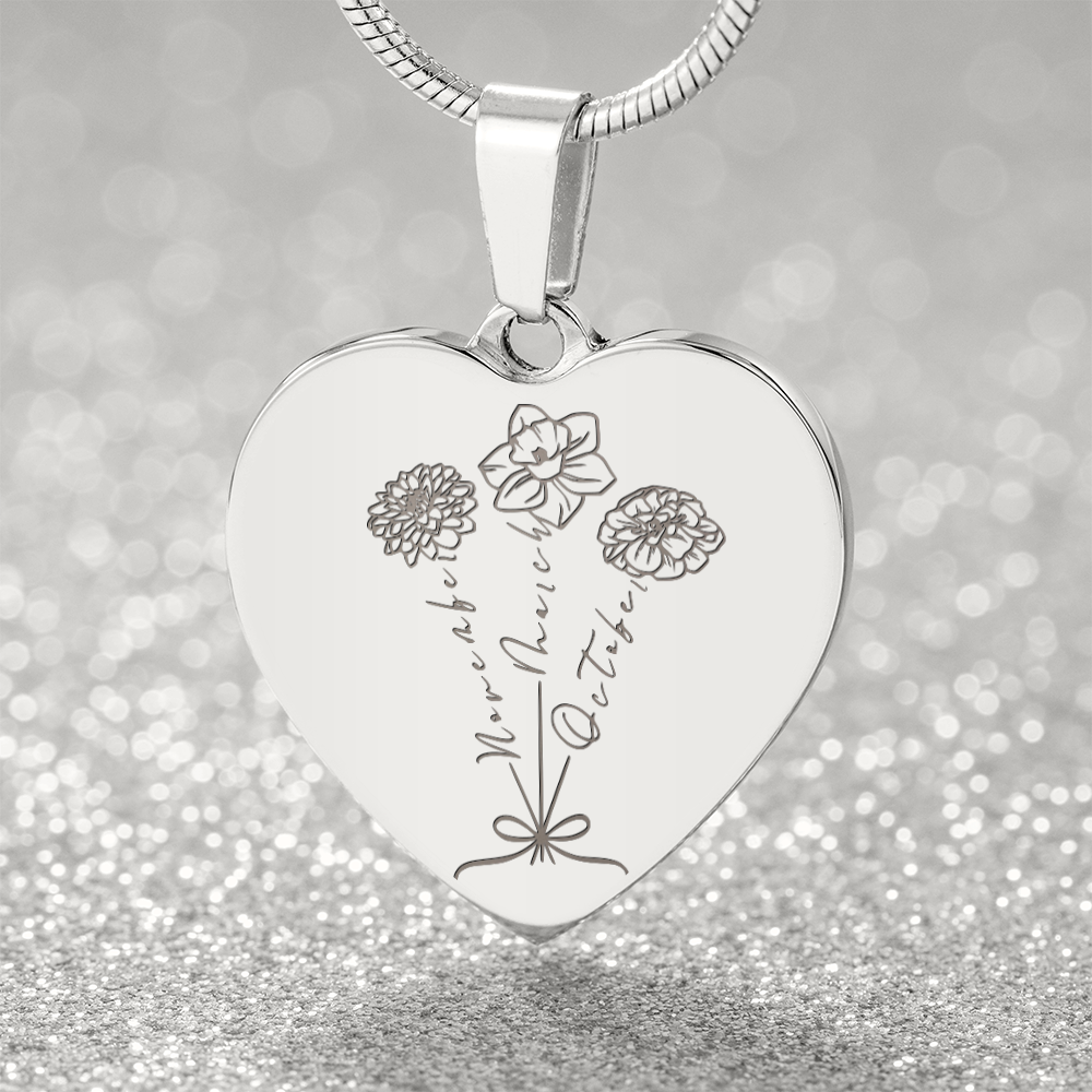 Mother’s Garden Necklace - Personalized Birth Flower Keepsake