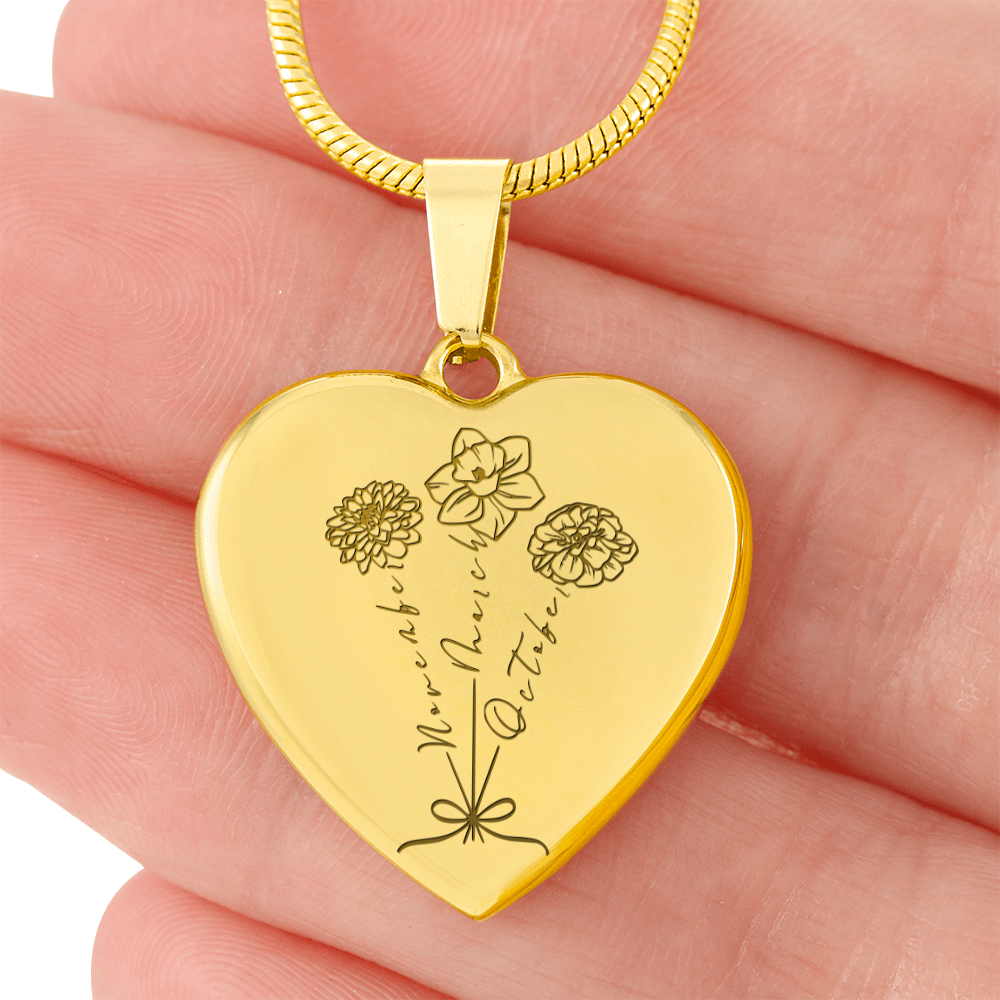 Mother’s Garden Necklace - Personalized Birth Flower Keepsake